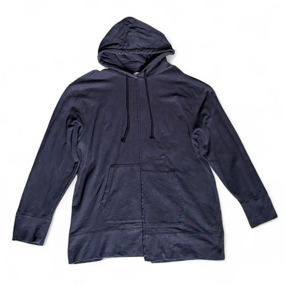 Nordstrom The Rail Spliced Longline Deconstructed Hoodie Sweatshirt